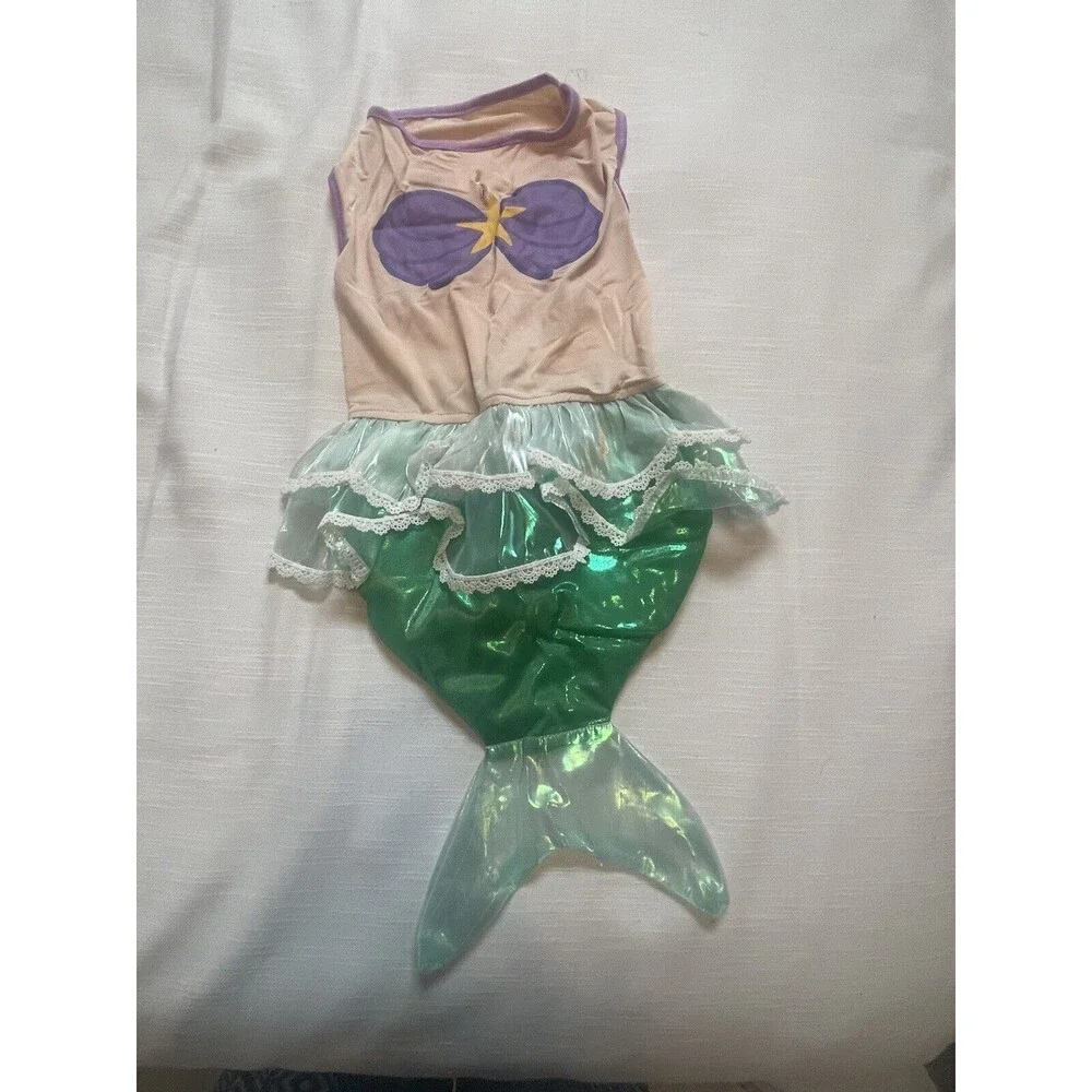 Disney Princess Aerial The Little Mermaid Pet Halloween Apparel Costume Sz M New